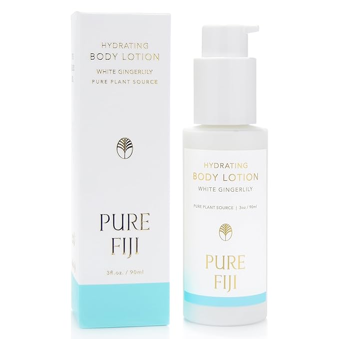 PURE FIJI Hydrating Body Lotion Travel Size, White Gingerlily (3oz/90ml)