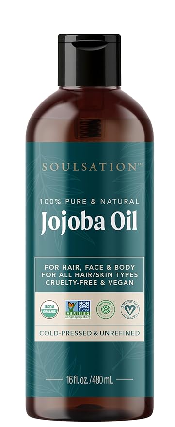 Organic Jojoba Oil for Skin, Hair & Face (16oz) | 100% Pure, Natural Cold Pressed - Bloomnest