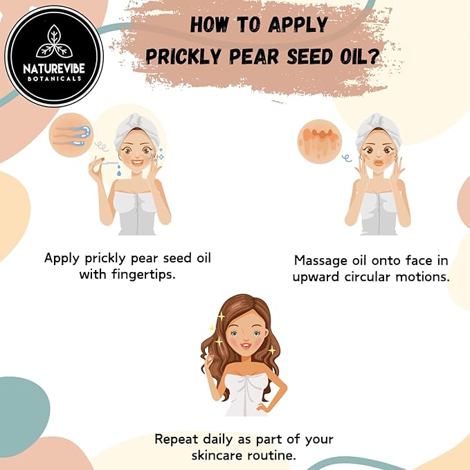 Naturevibe Botanicals Prickly Pear Oil 32 Ounces | 100% Pure and Natural | Great for Skin Care and Hair Care - Bloomnest