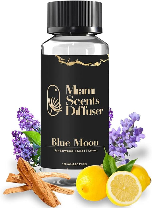 Blue Moon Scent Inspired by Shangri-La Hotel 4 Fl Oz - 120 ml Essential Oils Aroma for Home Office Diffuser Luxury Fragance Refill Aromatherapy Fresh Natural Blend of Lemon, Lilac and Sandalwood. - Bloomnest