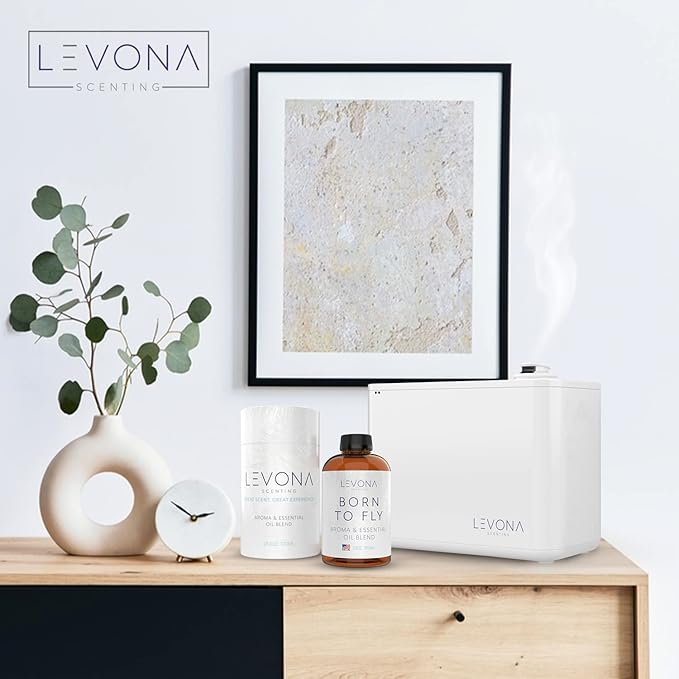 Levona Scent Essential Oil for Diffuser: Home Luxury Fragrance Scent - Aroma Diffuser Oil Refill - Hotel Diffuser Essential Oils for Humidifiers - 700 Ml/ 23oz Essential Oils - Born to Fly - Bloomnest