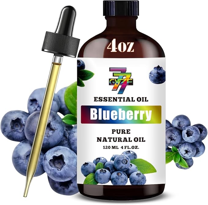 Blueberry Essential Oil (4 oz/120 ml) — Blueberry Oils for Aromatherapy, diffusers, humidifiers, Home fragrances, DIY Skincare, soap Making, DIY Candle Making, Relaxation, Yoga, and Meditation - Bloomnest