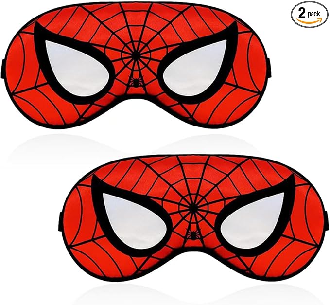 Cute Silk Sleep Mask, 2PACK Kids Eye Mask with Lightweight Adjustable Strap for Sleeping Boys Girls Women Men Travel Party Supplies - Bloomnest