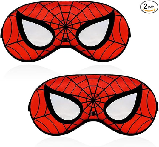 Cute Silk Sleep Mask, 2PACK Kids Eye Mask with Lightweight Adjustable Strap for Sleeping Boys Girls Women Men Travel Party Supplies - Bloomnest