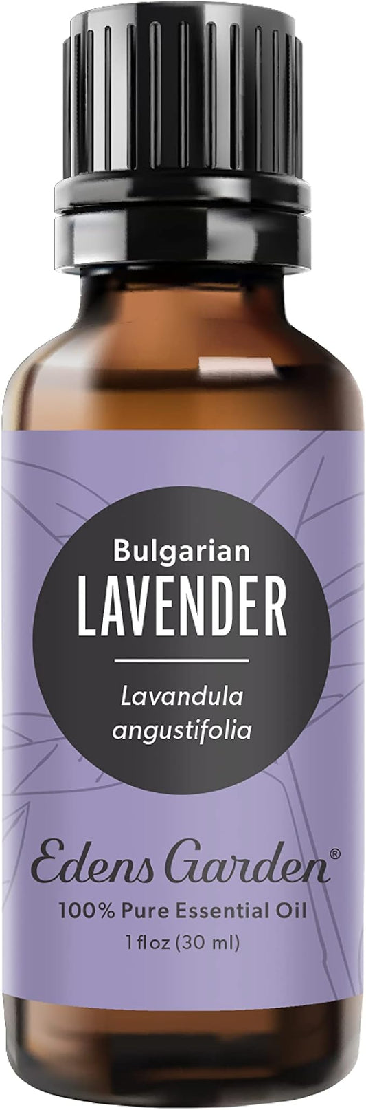 Edens Garden Lavender- Bulgarian Essential Oil- 100% Pure Premium Grade, Undiluted, Natural, Therapeutic, Aromatherapy, The Best for Diffuser, Skin, Humidifiers, Kid Safe 30 ml (1 fl oz) EdensGarden