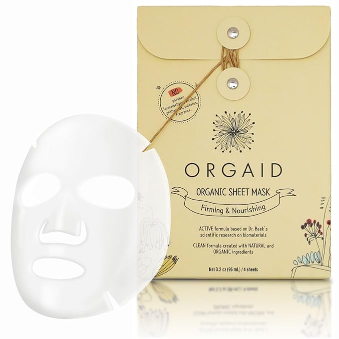 ORGAID Organic Sheet Mask | Made in USA (pack of 4) (Firming & Nourishing) - Bloomnest