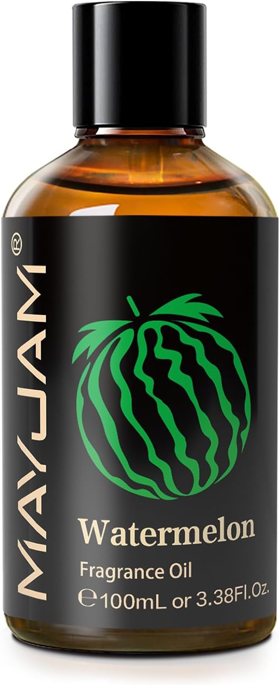 MAYJAM 100ML/3.38FL.OZ Watermelon Fragrance Oils with Glass Dropper, Essential Oils for Diffusers for Home, Long Lasting Scented Oils for Diffusers Soap Candle Making - Bloomnest