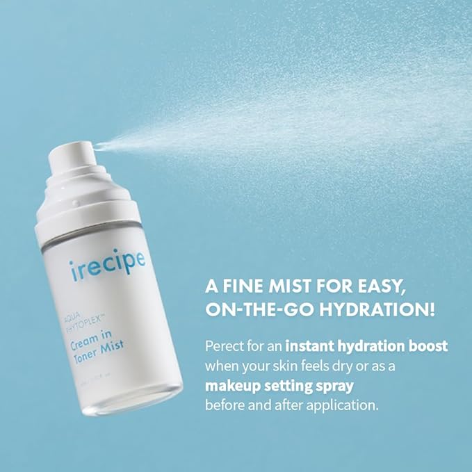 Aqua Phytoplex Cream in Toner Mist Long Lasting Deep Hydration, All-in-One Facial Mist for All Skin Type Unscented Clean Beauty, Vegan, Korean Skincare (60ml / 2.02 oz + 60ml Refill Pouch) (2) - Bloomnest