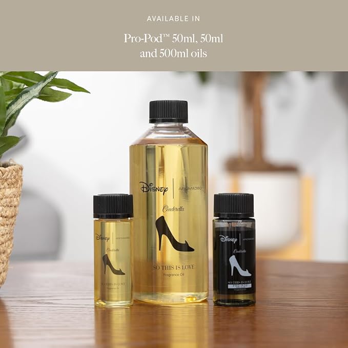 Aroma360 x Disney | So This is Love Oil Blend | Disney Princess Cinderella Luxury Essential Diffuser Oil | Aromatherapy Scent Diffuser Oil | Pear, Jasmine and Patchouli 16.9 fl oz, 500 mL - Bloomnest