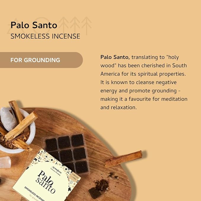 Aromafume Palo Santo Incense Bricks (3 Trays x 9 Pieces Each) | Ideal for deepened Spirituality, Meditation & Rituals | Made Using Pure Peruvian Palo Santo | Refill Pack Aromafume