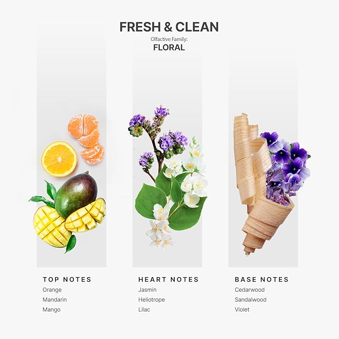 AromaPlan Scents, Clean Smelling Essential Oils, Fresh & Clean 5 Fl Oz (2 Pack)-Fresh Scent Essential Oil for Diffuser, USA Fragrance, Bigger Bottle, Bolder Aroma & Longer Lasting AromaPlan