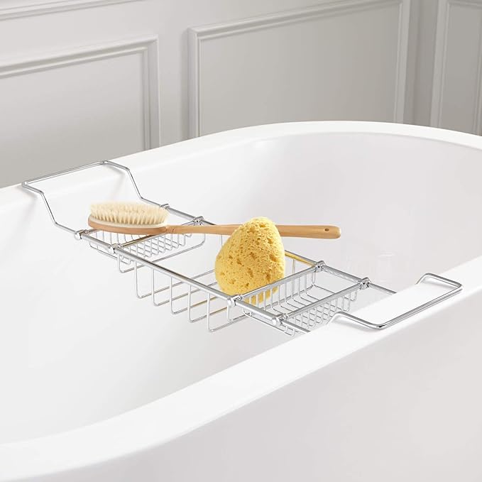 Signature Hardware 123695 Nottingham Brass Tub Caddy - Bloomnest