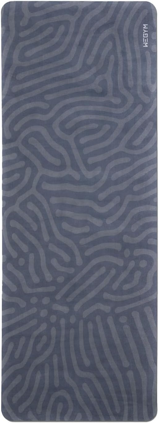 WeGym Yoga Mat, 4mm Cushioned Exercise Mat for Yoga, Pilates, Home Workouts - Anti Slip Polyurethane Suede Yoga Mat with Carrying Strap