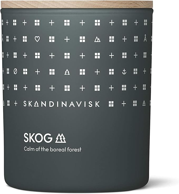 Skandinavisk Skog 'Forest' Mini Scented Candle. Fragrance Notes: Pine Needles and Fir Cones, Birch Sap and Lily of The Valley. 2.3 oz. - Bloomnest