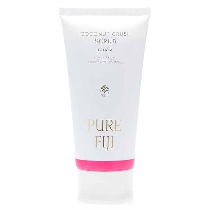 Pure Fiji Coconut Crush Scrub, Guava (6oz/180ml) - Bloomnest