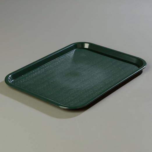 Carlisle FoodService Products CT121608 Café Standard Cafeteria / Fast Food Tray, 12" x 16", Forest Green - Bloomnest