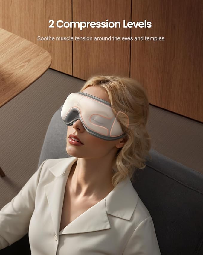 RENPHO Eye Massager with Heat, Mothers Day Birthday Gifts for Women, Her, Men, Him, FSA Eligible HSA Items Lists, Sleep Mask with Remote Compress, Head Massager for Migraine Relief Stye Eye Eyeris 1 RENPHO