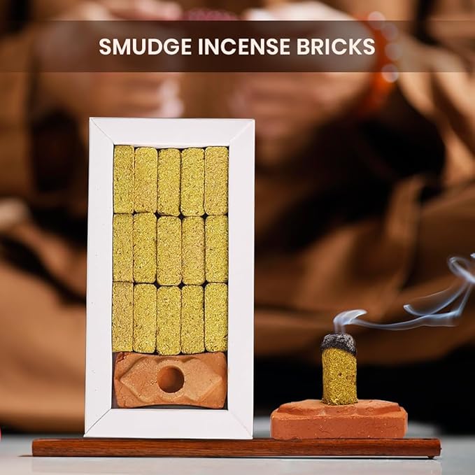 Palo Santo Smudge Incense Bricks Combo Pack of 45 (3 Packs x 15 Bricks) | Made with 100% Natural Palo Santo Wood Ethically Sourced from Peru | Ideal for Cleansing, Home Purification & Aromatherapy AROVATIKA
