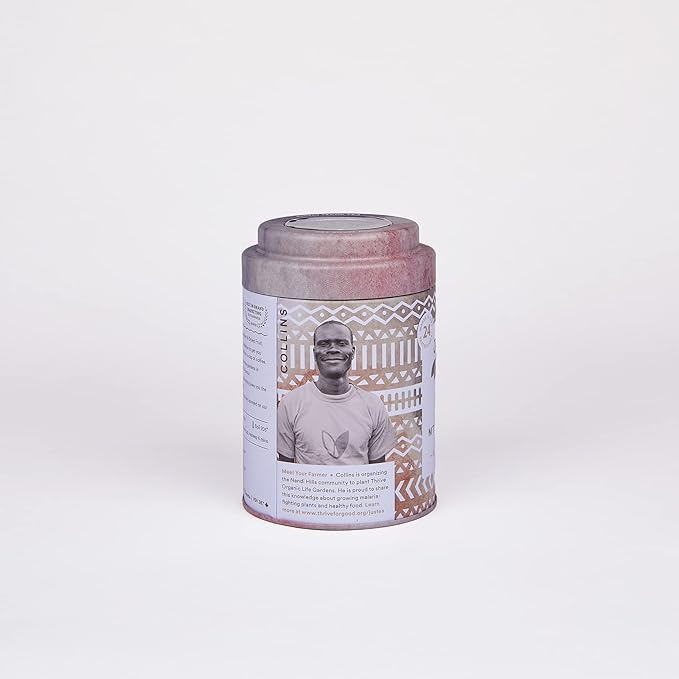 JusTea Mt. Kenya Black | Pyramid Compostable Tea Bags | Black Tea | 12+ Cups | High Caffeine | Award-Winning | Fair Trade | Non-GMO - Bloomnest