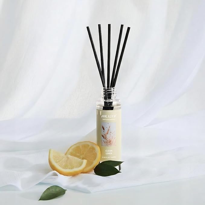 Airkeep Reed Diffuser Oil Refill/Clean Linen/3.38 oz/1 Pack/Air Freshener & Aromatherapy Essential Oil Blend for Home Fragrance – Scented Refill Oil for Bathroom, Bedroom & Home Decor - Bloomnest