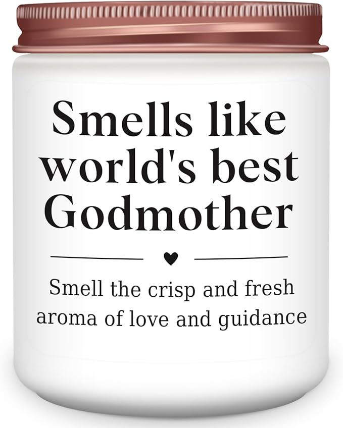 Homsolver Godmother Gifts from Godchild, Godmother Proposal Gift,Mothers Day Birthday Christmas Gifts for Godmother's, Godmother's Scented Candles - Bloomnest