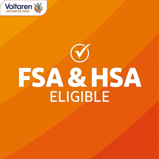 Voltaren Arthritis Pain Gel for Powerful Topical Arthritis Pain Relief with Diclofenac - NEW Easy Open Cap - 100 g Tube And 20 g Travel Size Tube - Bloomnest