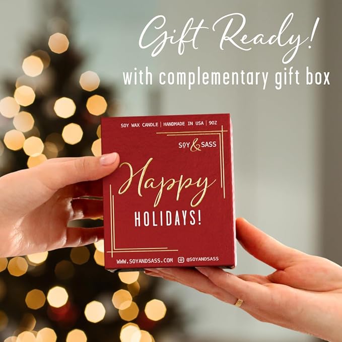 Apple Cinnamon Candles, Cinnamon Apple Candle - 'Apple Cinnamon' Infused w/Essential Oils I Scented Strong Soy Candles for Home for Christmas/Fall I Apple Pie Candle I 50Hr Burn, Made in USA - Bloomnest