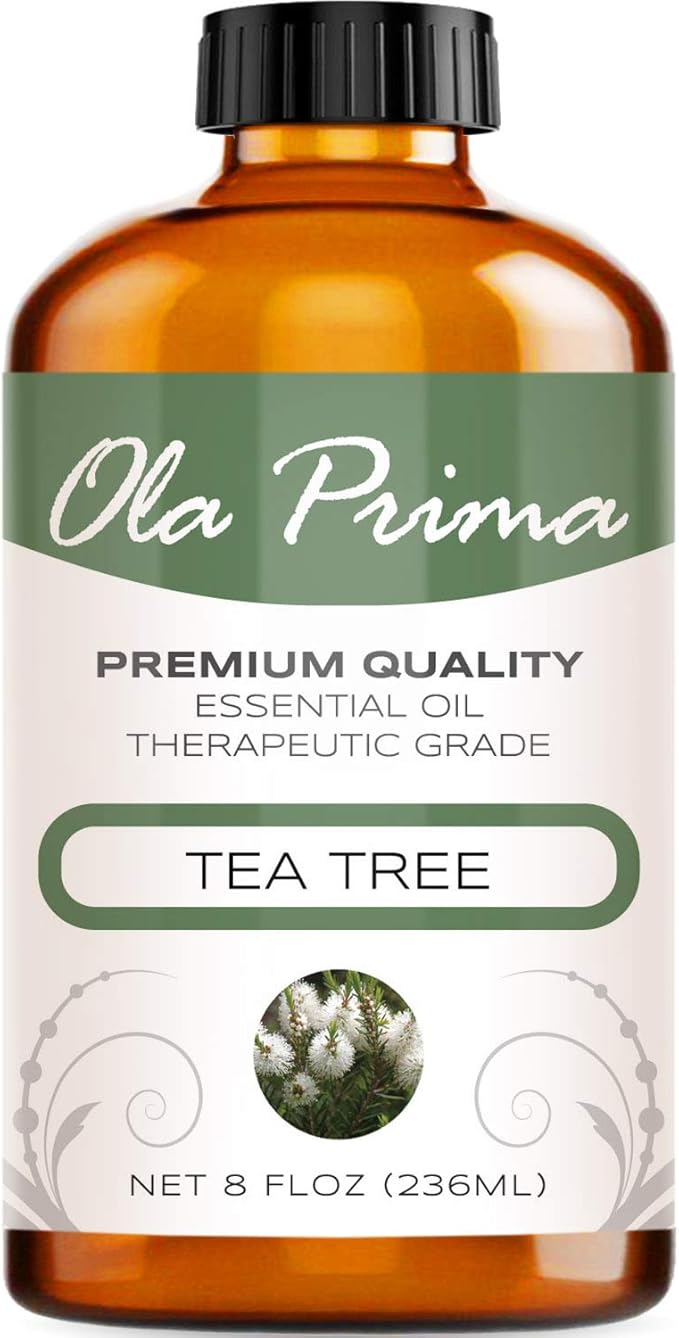 Ola Prima Tea Tree Essential Oil 8oz Pure Bulk - Therapeutic Grade Tea Tree Oil for Aromatherapy - Bloomnest