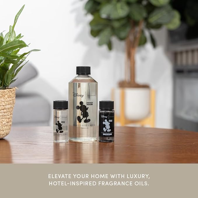 Aroma360 | Disney Mickey & Friends - Started with A Mouse Fragrance Oil | Luxury Essential Oil Diffuser | Aromatherapy Scent Diffuser Oil | Lemon, Bergamot and Ocean 1.7 fl oz, 50 mL - Bloomnest
