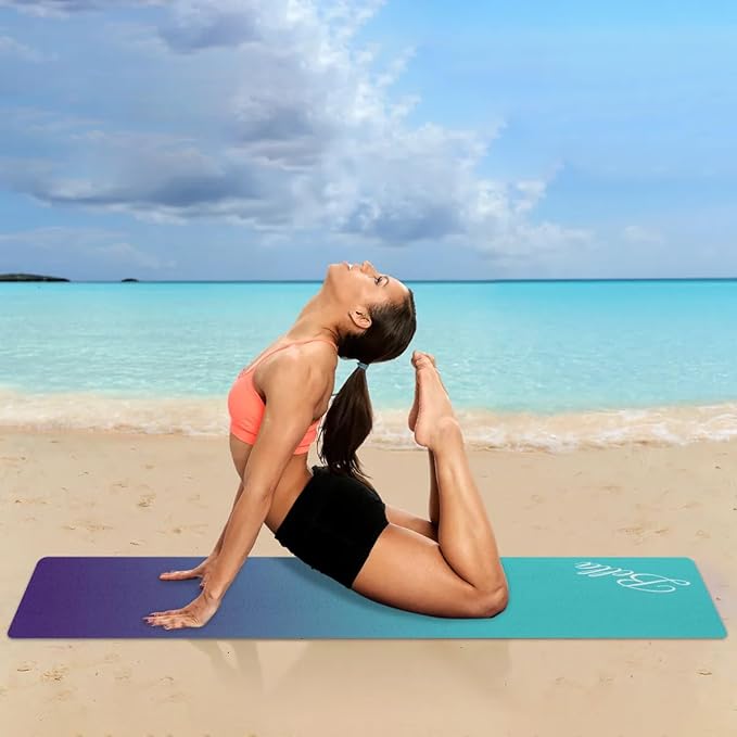 Custom Name Yoga Mat,Personalized Travel Yoga Exercise Mat,Non Slip,Perfect for Kids & Adults,Gradient Color E Series - Bloomnest
