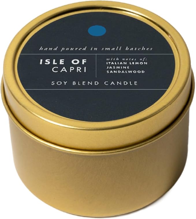ScentAir Tin Candle - 3 oz. Soy Wax Blend Candle Hand Poured in Small Batches, Up to 20-Hour Burn Time, Made in The USA, Isle of Capri - Bloomnest