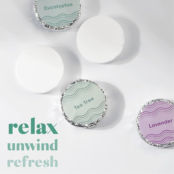 Dew Well - Shower Steamers - 15 Count Shower Bomb - Spa Aromatherapy Right in Your Home - Relax and Unwind - Variety Pack (Lavender, Eucalyptus & Tea Tree) - Bloomnest