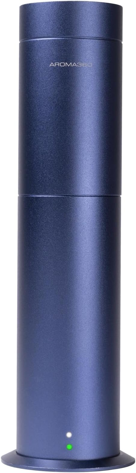 Aroma360-Mini Pro Scent Diffuser-Aroma Diffuser for Essential Oils-Cold-Air Diffusion-600sq.ft. Coverage-Waterless Air Diffuser-Blue-Works Exclusively with Pro Pod Bottles - Bloomnest