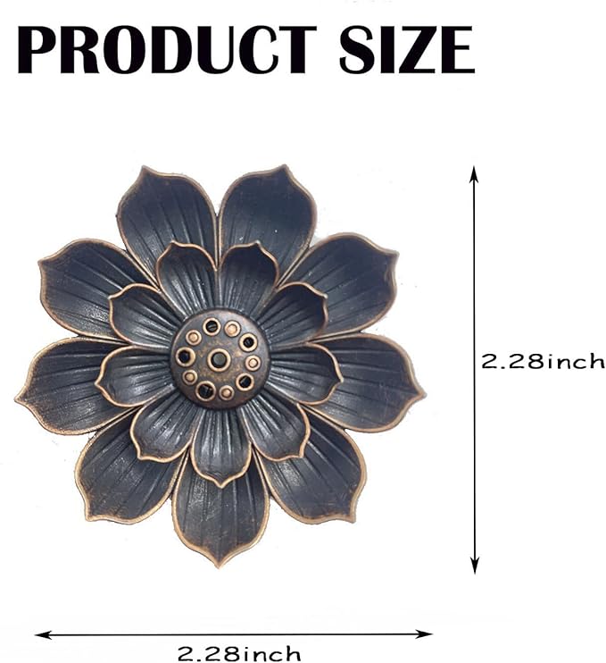 12 Pieces Incense Holder Lotus Sticks Incense Burner Cone Incense Burner Ash Catcher for Home Fragrance Yoga Sauna SPA - Bloomnest