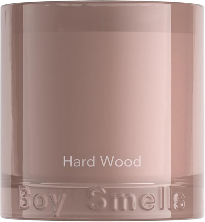 Boy Smells Hard Wood Leather Candle - 8.5 oz - Home Candle with Black Pepper, Leather and Cedarwood - Up to 50-Hour Burn - Cotton Wick - Bloomnest