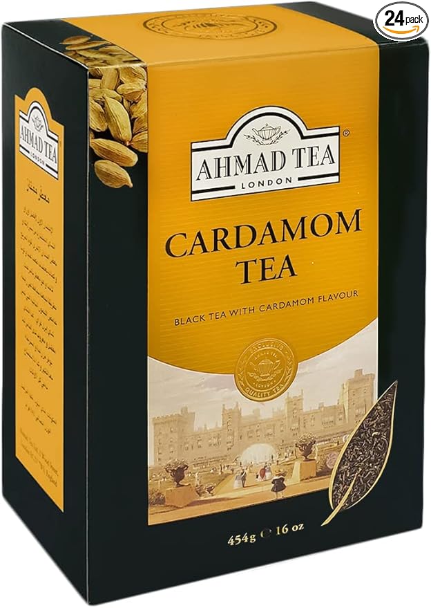 Ahmad Tea Cardamom Loose Tea, 454 gram (Pack Of 24) - Bloomnest