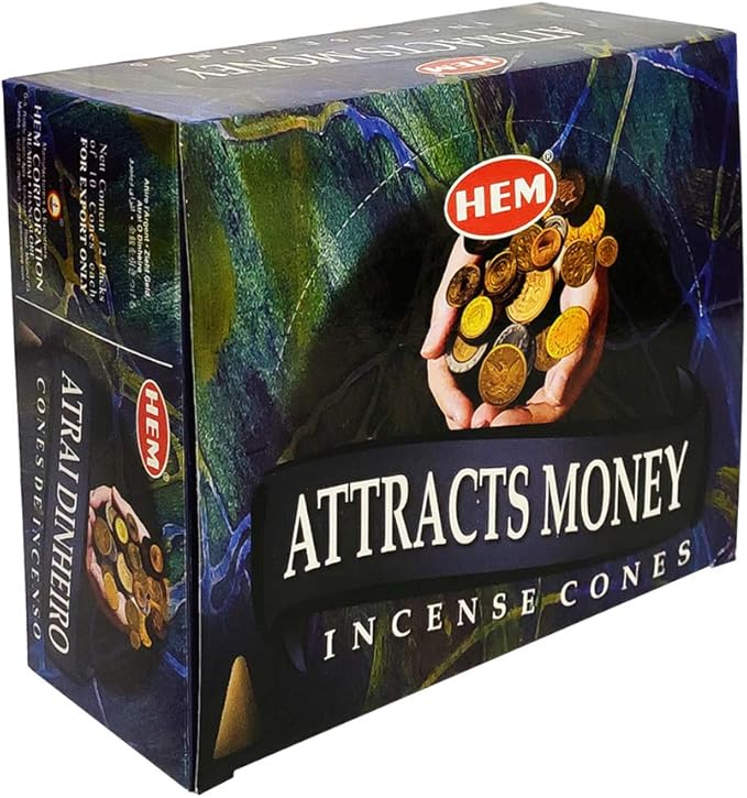 Attracts Money Incense Cones And Cone Incense Burner Bundle Insence Insense Hem Incense