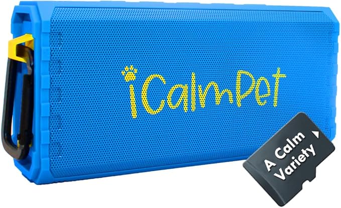 A Calm Variety | iCalmPet Ruff 'n Ready Portable Speaker with 3-hr MicroSD Dog Calming Classical and Reggae Music - Bloomnest