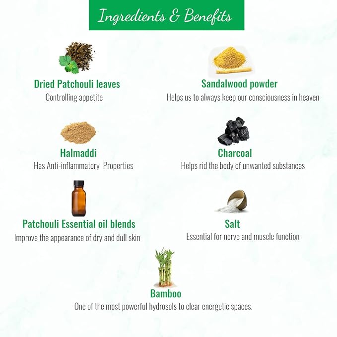 Soul Sticks Aztec Cinnamon Resin Incense Sticks, 90 Hrs Burn Time – 100% Natural, Hand-Rolled & Slow-Burning 6 Pcs| Artisan Blend for Yoga, Meditation, Relaxation, Aromatherapy (Patchouli)