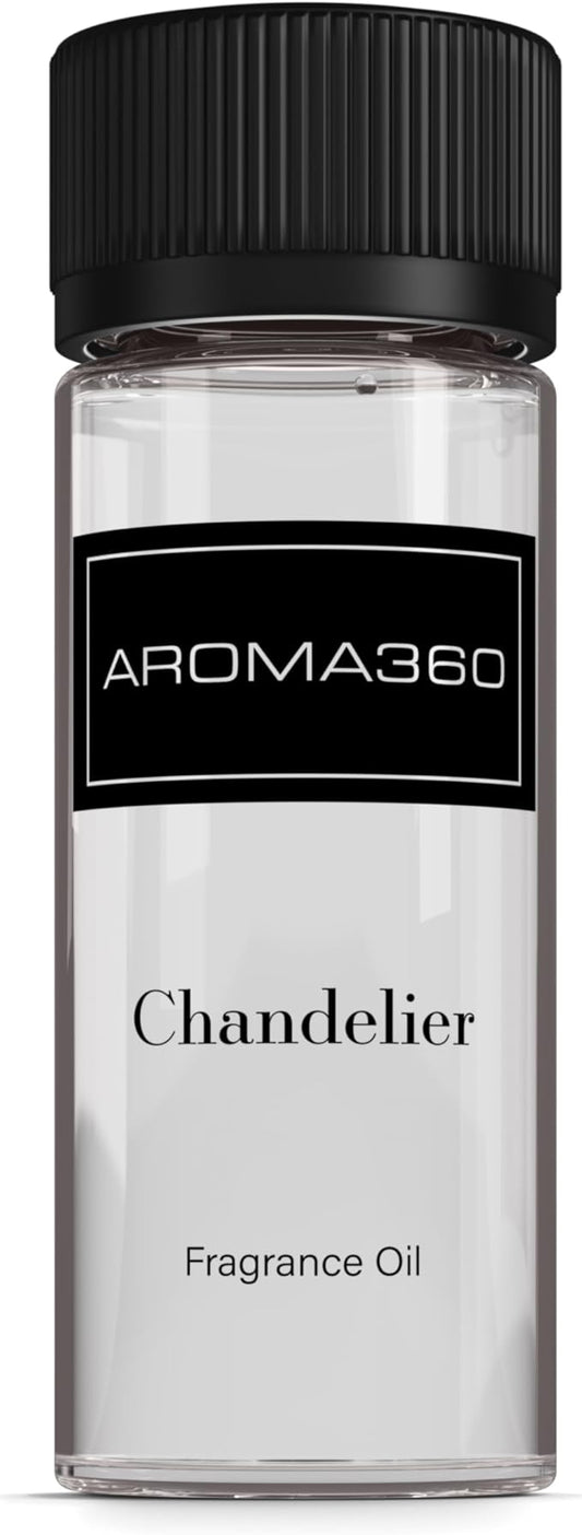 Aroma360 - Chandelier Fragrance Oil Blend | Hotel Inspired for Luxury Essential Oil Diffusers | Aromatherapy Scent Diffuser Oil | Bergamot, Woodsy Sandalwood, and Flirtatious Saffron - 50ML - Bloomnest
