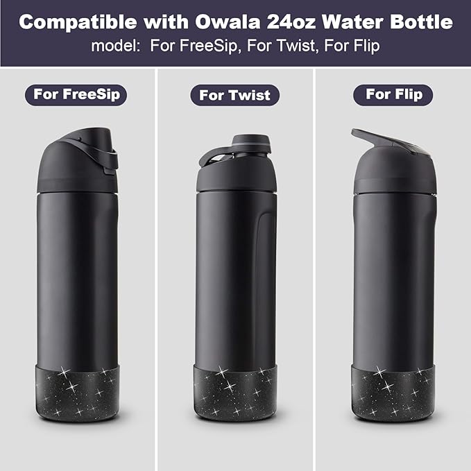 Silicone Boot for Owala Water Bottle 24 oz 32 oz 40 oz, Anti-Slip Protective Sleeve for FreeSip/Twist/Flip Stainless Steel Water Bottles Accessories BEONSKY