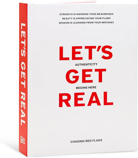 Let’s Get Real Guided Journal – Therapist-Approved Self-Care & Mental Health Journal with 240 Prompts, Coloring Pages & Book Club-Style Discussion Guide, Hardcover, A5 - Bloomnest