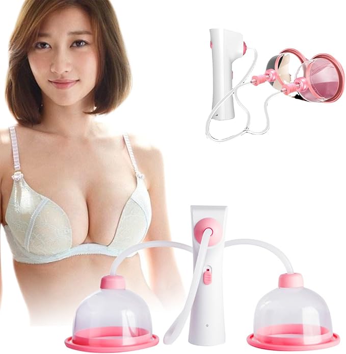 Electric Chest Massager, Beauty Enlargement Machine with USB Charge, Promotes Breast Growth, Flat & Sagging Breasts (13.5cm) Bloomnest