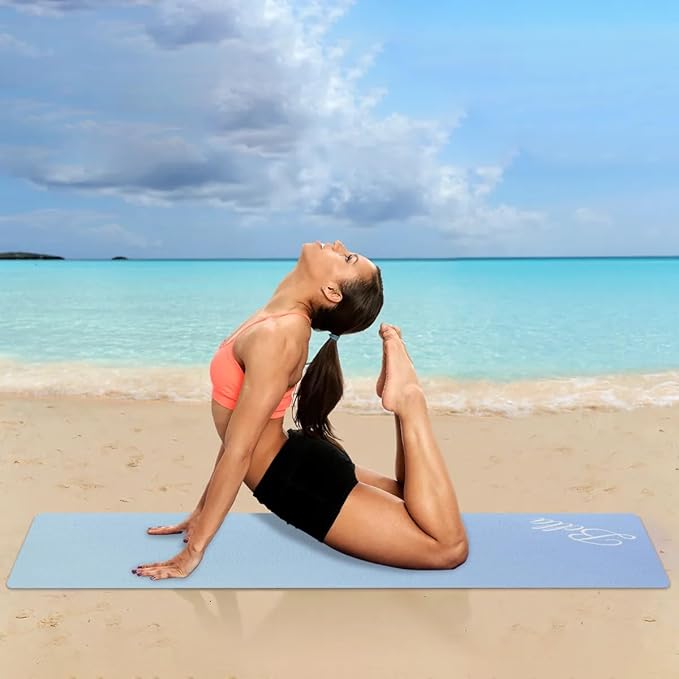 Custom Name Yoga Mat,Personalized Travel Yoga Exercise Mat,Non Slip,Perfect for Kids & Adults,Gradient Color E Series - Bloomnest