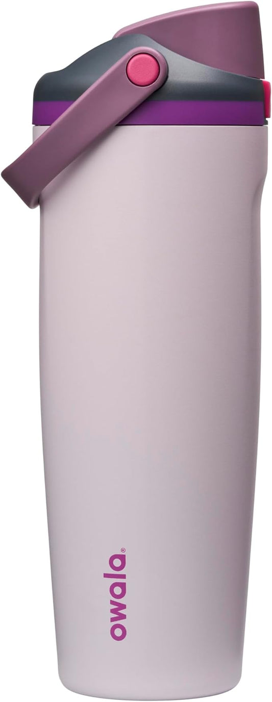 Owala FreeSip Sway Insulated Stainless Steel Water Bottle with Two-Way Spout, Built-In Straw and Bucket Handle, Made for Travel, School, and Sports, 30oz, BPA Free, Leak Proof, Dreamy Field Owala