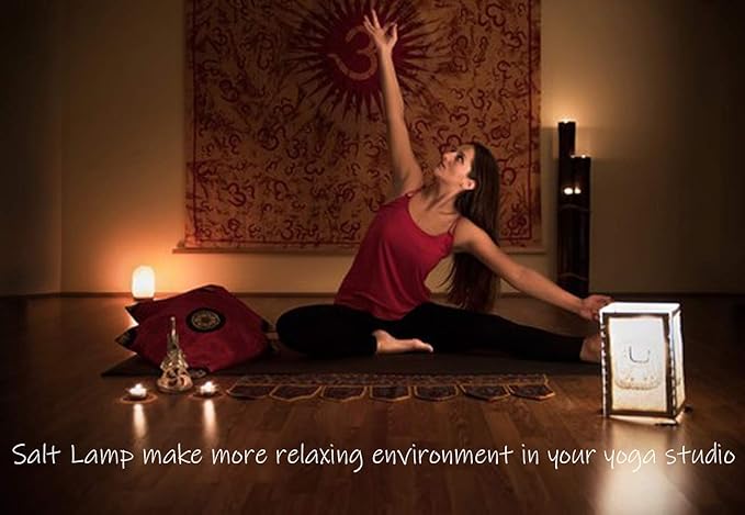 LN-02 Pack of 2 Natural Himalayan Pink Crystal Rock Salt Lamp 4~7 lbs with Dimmer Control Switch, Quality Gift Packaging