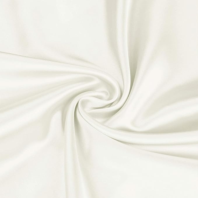 BEDELITE Satin Body Pillow Cover, Super Soft and Cooling Body Pillow Pillowcase for Hair and Skin, Breathable Silky Full Long Pillowcase Cover(20"x54", Ivory) - Bloomnest