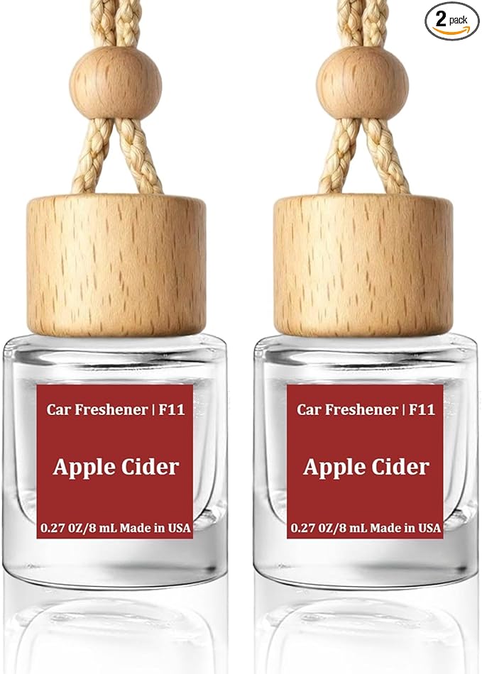 HoogaLife Car Air Freshener Diffuser 2 Pack Hanging Air Freshener Diffuser - Apple Cider Fragrance Oil Air D iffuser for Car, 45+ days Long Lasting Fragrance Made in USA （F11） - Bloomnest