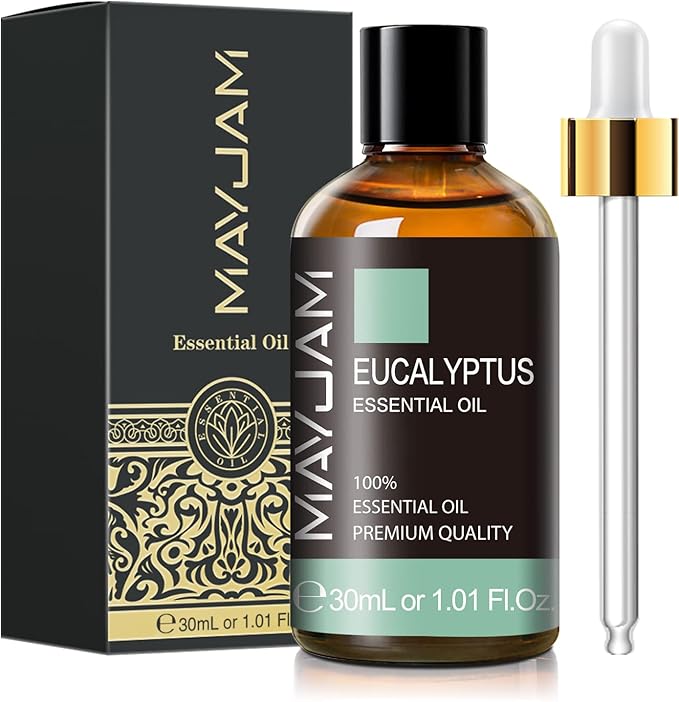 Eucalyptus Essential Oil, MAYJAM 30ML/1.01FL.OZ Pure Eucalyptus Oils for Diffusers, Soap Candle Making, Perfect for Living Room Bedroom Office Car Use - Bloomnest