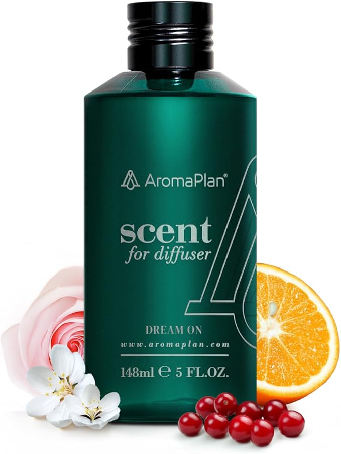 AromaPlan Hotel Scents Dream On 5 Fl Oz (148ml), Home Luxury Aroma & Hotel Fragrance Diffuser Oil- Hotel Diffuser Oil for Aromatherapy- USA Made, Bigger Bottle, Bolder Aroma & Longer Lasting - Bloomnest